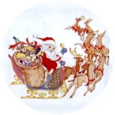 Virma 1268 Santa Sleigh and Reindeer Decal