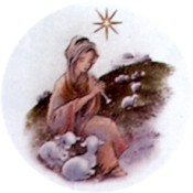 Virma decal 1302-Mary, Joseph and Christmas Star, Gold