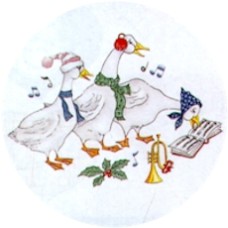Virma 1446 Musical Christmas Ducks Decal