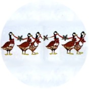 Virma decal 1506-Christmas Canadian Geese mug wrap
