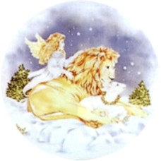 Virma 1568 Christmas Polar Bear/Lion and Angel Decal