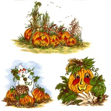 Virma decal 1640 - 3 Halloween / Pumpkin Designs