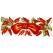 Virma 3106 Red Chili Peppers Christmas Wreath Decal