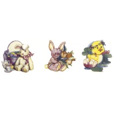 Virma 1980 Easter bunnies, and duck decal
