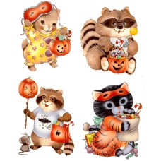 Virma decal 2252 - Halloween, Cute Animals