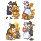 Virma decal 3458-Thanksgiving, Pilgrims and Indians