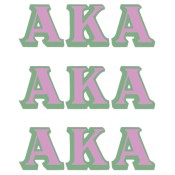 Virma Decal - Alpha Kappa Alpha sorority letters