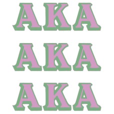 Virma 3368-AKA Alpha Kappa Alpha Sorority Letters Decal