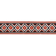 Virma 2310 Red and Navy Blue Mosaic Border Decal