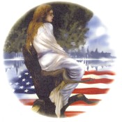 Virma decal AM08-Girl in Tree, Flag on the Water.