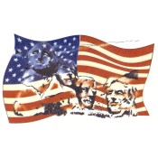 Virma decal AM09-National Mounument on American Flag