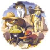 Virma decal 3192 - Cowboy Cats