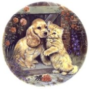 Virma decal 3206-Kitten and Puppy