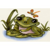 Virma decal 3490-Frog and Dragonfly