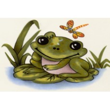 Virma 3490 Frog and Dragonfly Decal