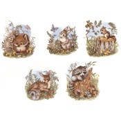 Virma decal 1000 - Deer, Raccoon, Fox, Chipmunk and Hare
