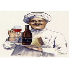 Virma 3478 Chef, Wine and Cheese Decal