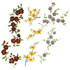 Zembillas decal 0858 - Oriental Flowers