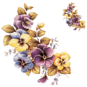 Zembillas decal 0148 - Pansy