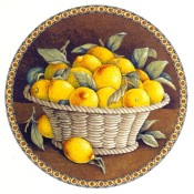 Zembillas decal 0672 - Lemons in Basket