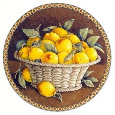 Zembillas decal 0672 - Lemons in Basket
