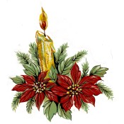 Zembillas decal 0229-2- Christmas Candle