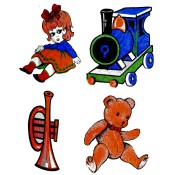 Zembillas decal 0344 - Christmas Gifts / Toys