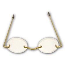 Doll glasses with acrylic lenses - Oval 2-5/8" (dozen)