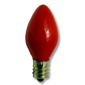 Non-blinking Candelabra Bulb - Opaque Red