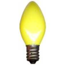 Non-blinking Candelabra Bulb - Opaque Yellow
