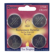 Replacement Batteries for LED Tea Light (4-Pack)