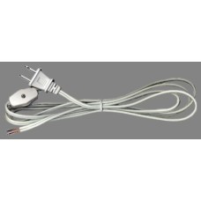 6' White Cord with Switch