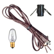 Self-Assembly Brown Clip Cord Lighting Kit (5 pk.)