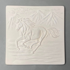 Glass Texture Tile - Horse