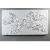 Glass Texture Tile - Peacock Feather