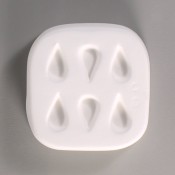 Little Fritter Glass Mold - 6 Mini Teardrops