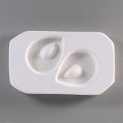Holey Pendant Glass Jewelry Mold - 2 Teardrops