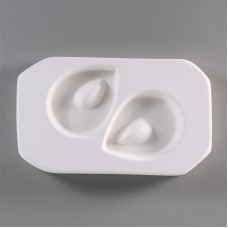 Holey Pendant Glass Jewelry Mold - 2 Teardrops