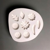 Little Fritter Glass Mold - Small Flowers and Leaves