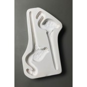Little Fritter Glass Mold - Flamingo Stakes