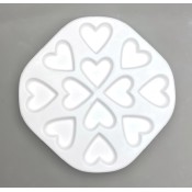 Little Fritter Glass Mold - Twelve Hearts