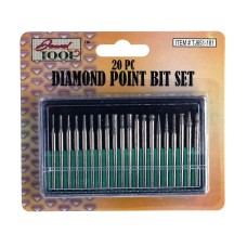 20 pc. Diamond Point Bit Set