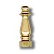 Solid brass finial 1-1/2" height
