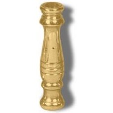 Solid brass finial 3" height - brass tapped