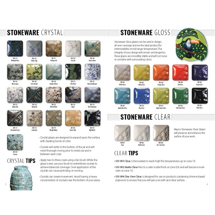 Mayco MC-447E Stoneware Glazes Brochure (2021)