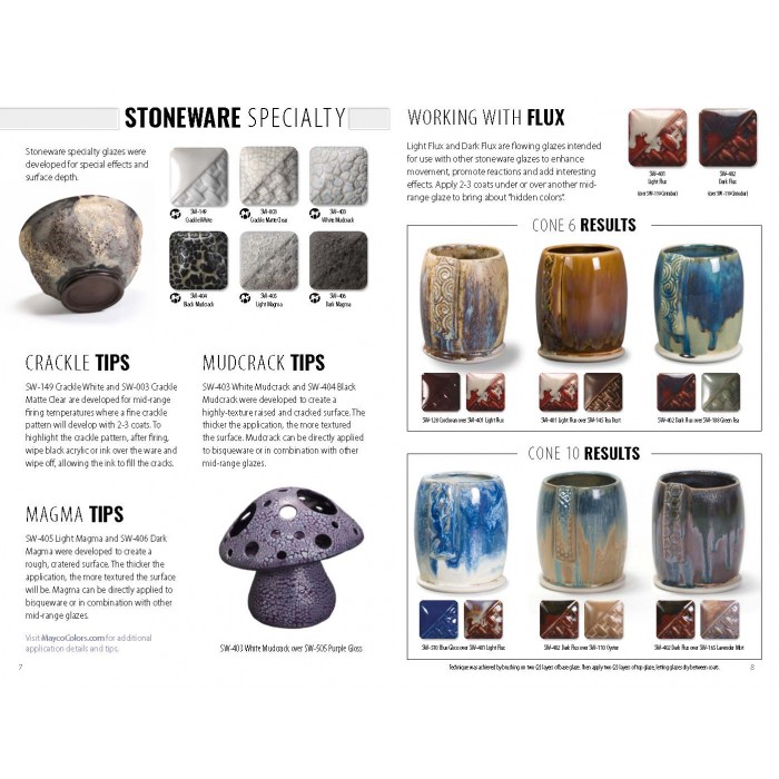 Mayco MC-447E Stoneware Glazes Brochure (2021)