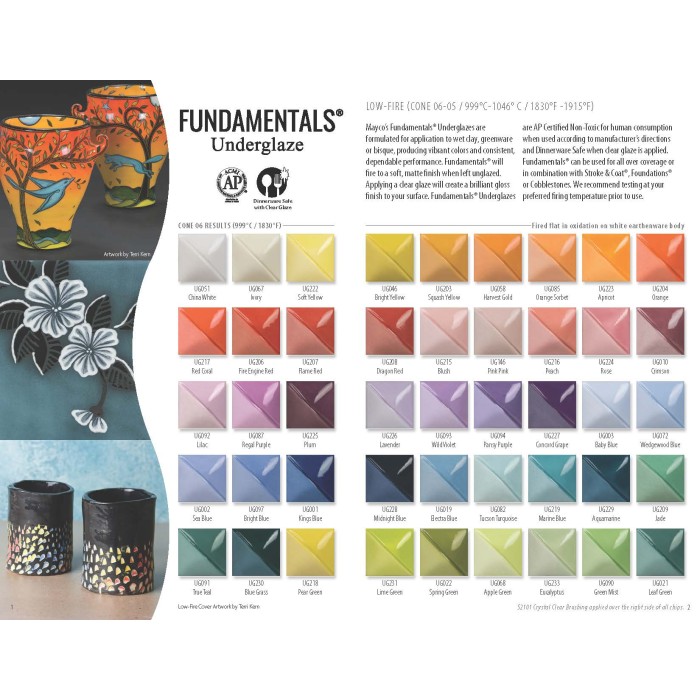 Mayco MC-507E Fundamentals Underglazes Brochure (2025)