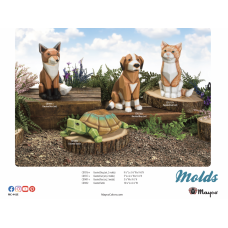 Mayco MC-442E Molds Flyer - Faceted Animals and Containers