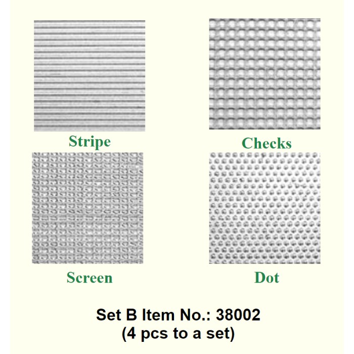 Clay Texture Sheet - Set F (Gears, Eyelag screws, Hex Bolts