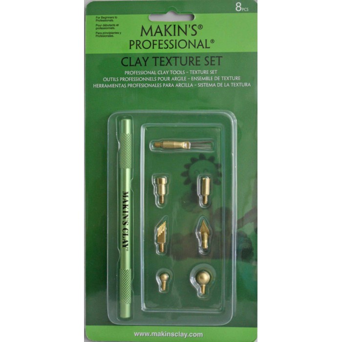 Makin's Professional Clay Texture Set (8 pc.)